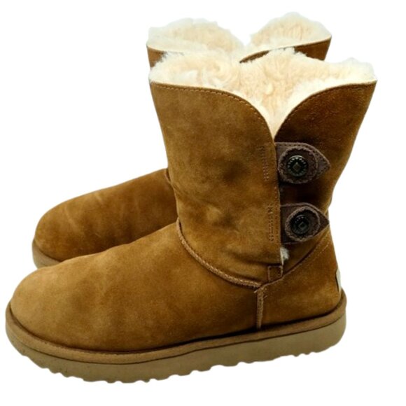 UGG~Marciela II~ Women's SHEARLING WINTER BOOTS CHESTNUT SUEDE SIZE 9 - Picture 3 of 7